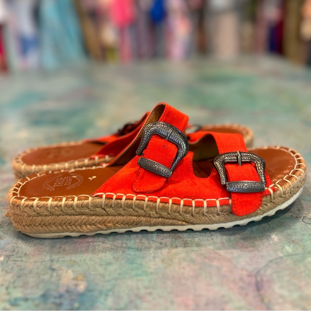 Cherry Red Birk Sandals
